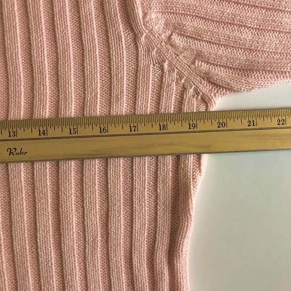 LIKE NEW! Pink Pierre Cardin Vintage Crew Neck Sweater - Picture 7 of 9